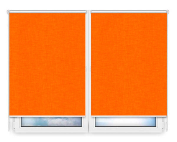 Рулонные шторы Мини Анже апельсин цена. Купить в «Мастерская Жалюзи»